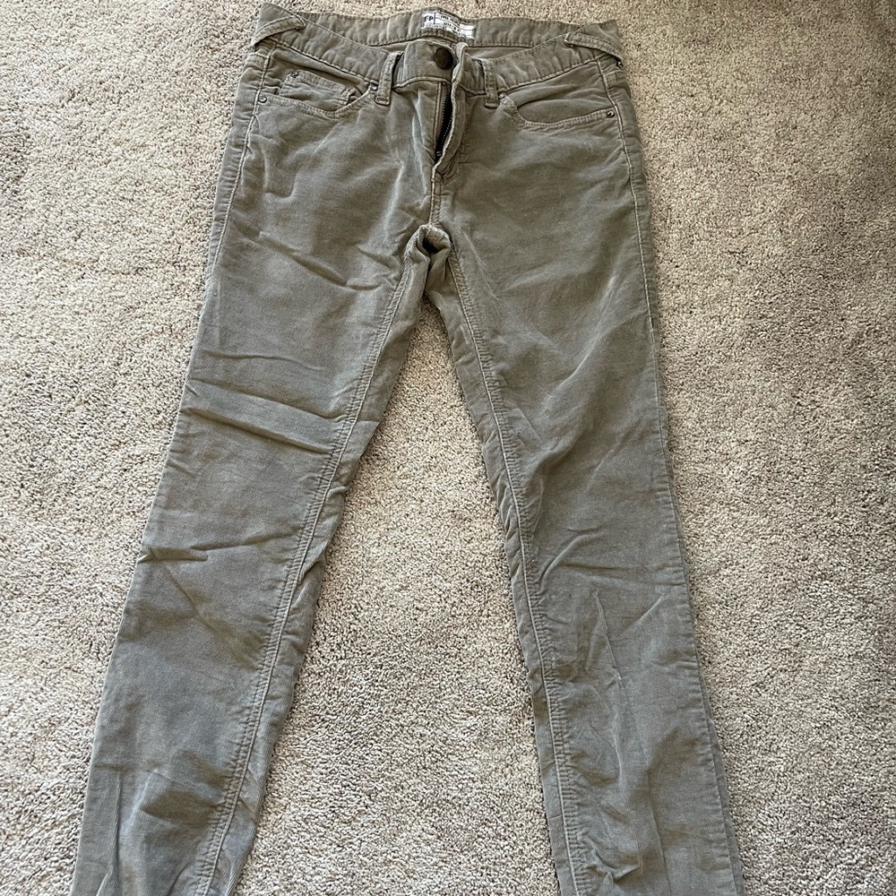 Free people grey corduroy skinny pants